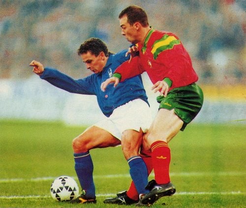 Roberto Baggio e Jorge Costa