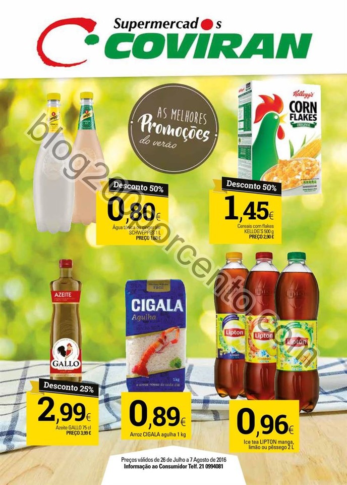 Antevisão Folheto COVIRAN Promoções de 26 julho