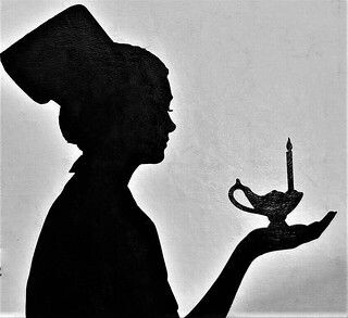 A Nurse and her Florence Nightengale Lamp.jpeg