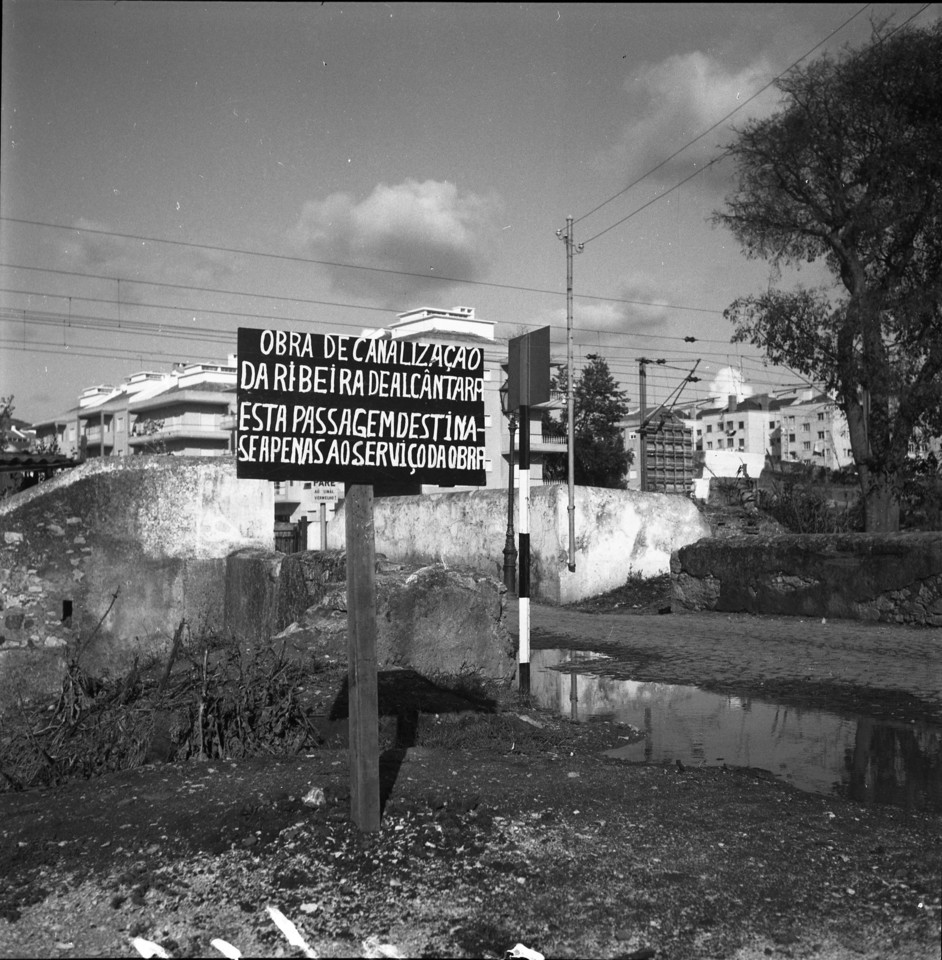 Ribeira de Alcântara, obras de canalização, ant