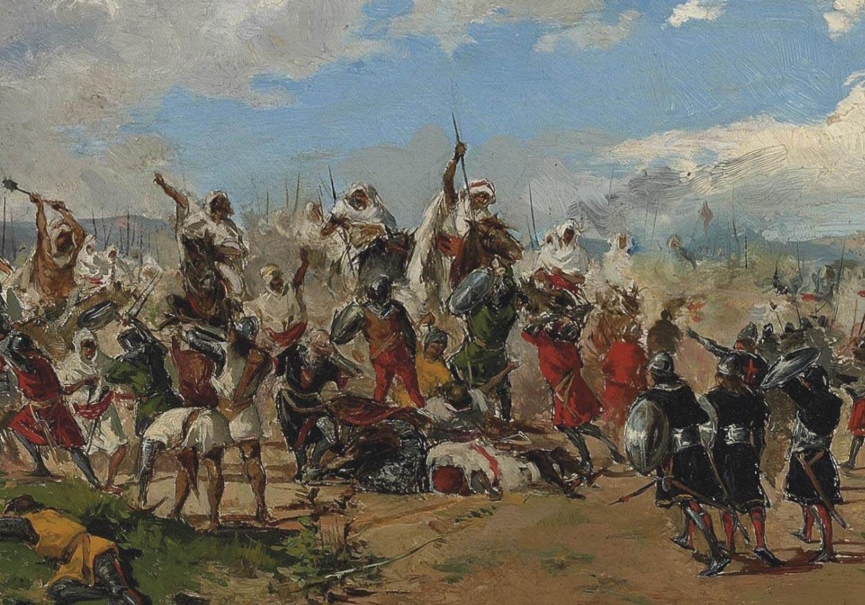 Batalha de Guadalete (Mariano Barbasán Langueruela, 1882)