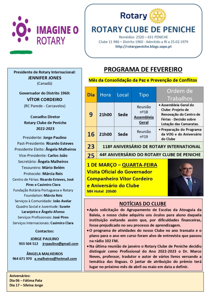 Programa de fevereiro do Rotary Clube de Peniche_p