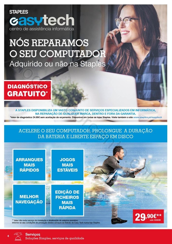 Antevisão Folheto STAPLES Promoções de 27 fever