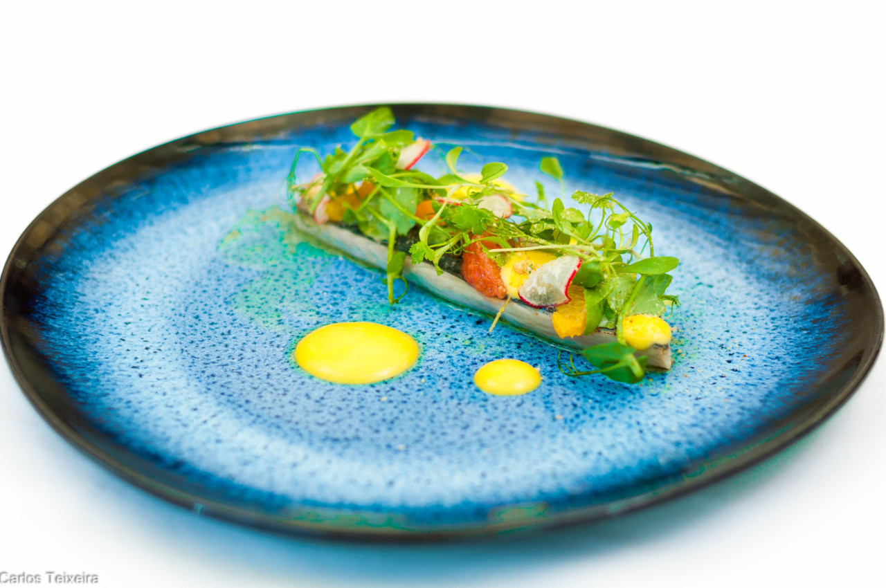 Astória_Filete de Cavala curada, salada ervas fre