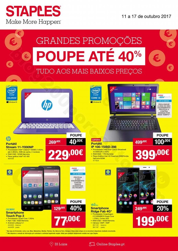 Antevisão Folheto STAPLES Extra promoções de 11