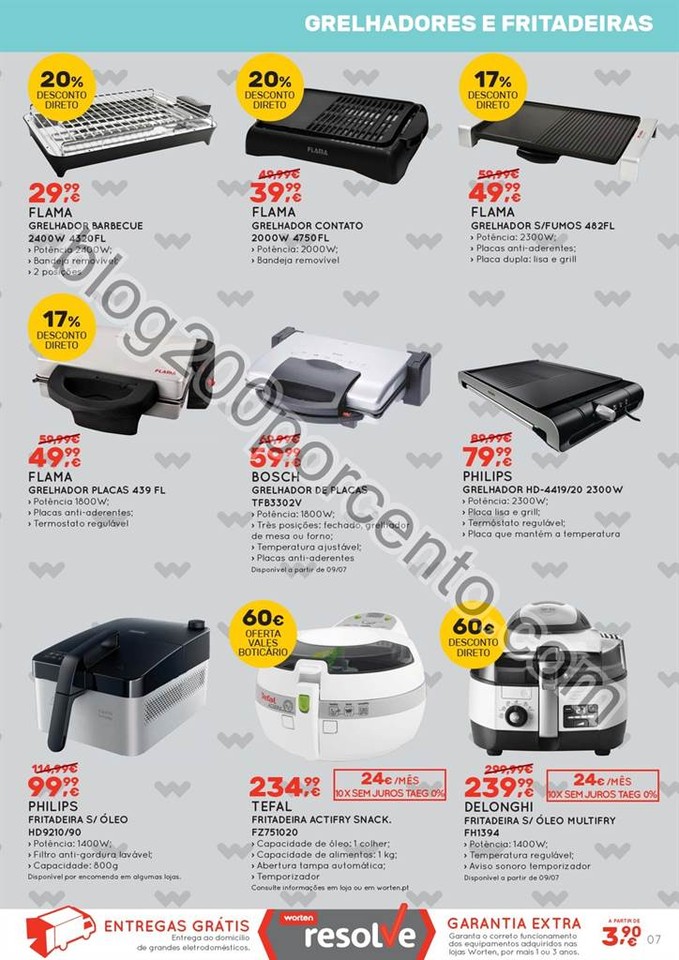 Novo Folheto WORTEN Lar promoções de 7 julho a 3