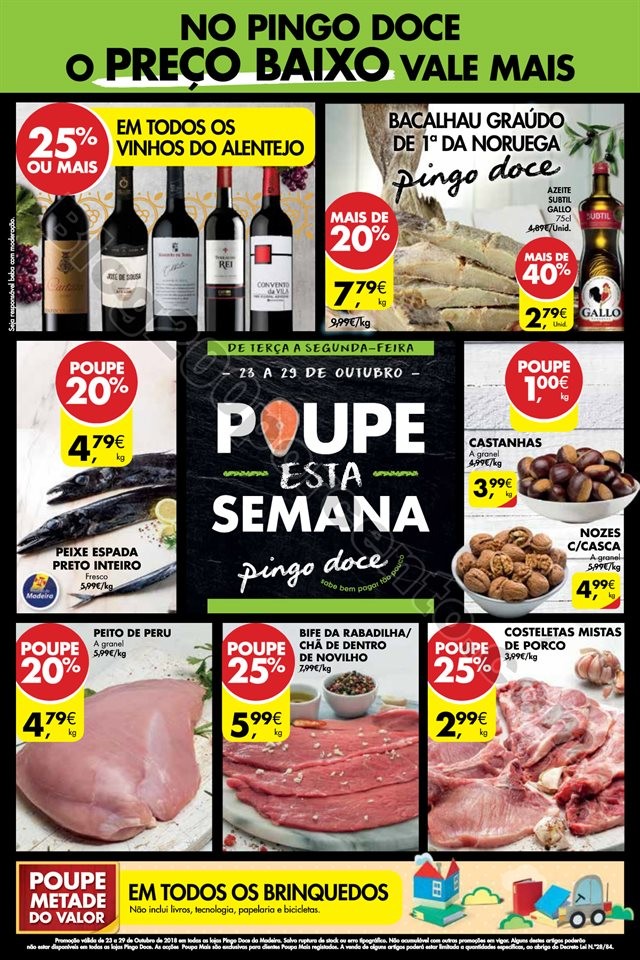 Antevisão Folheto PINGO DOCE Madeira 23 a 29  out