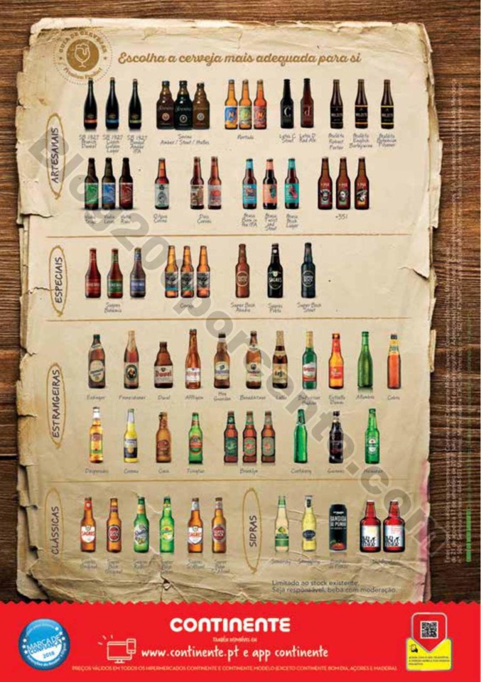 Antevisão Folheto CONTINENTE Especial cervejas de
