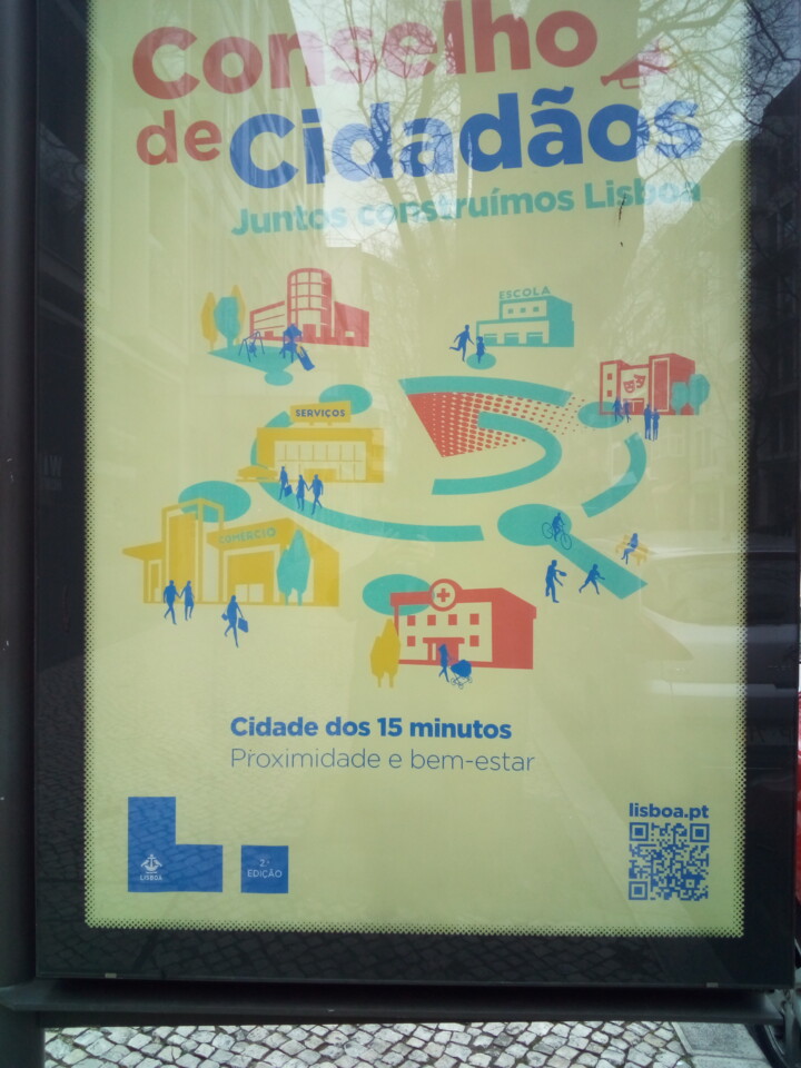 Conselho de cidadãos, «Cidade dos 15 minutos; proximidade e bem-estar», Lisboa, MMXXIII