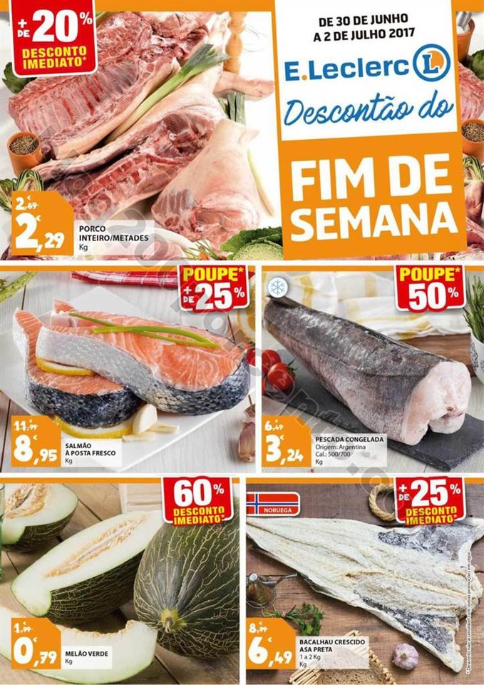 Antevisão Folheto E-LECLERC Fim de semana promoç