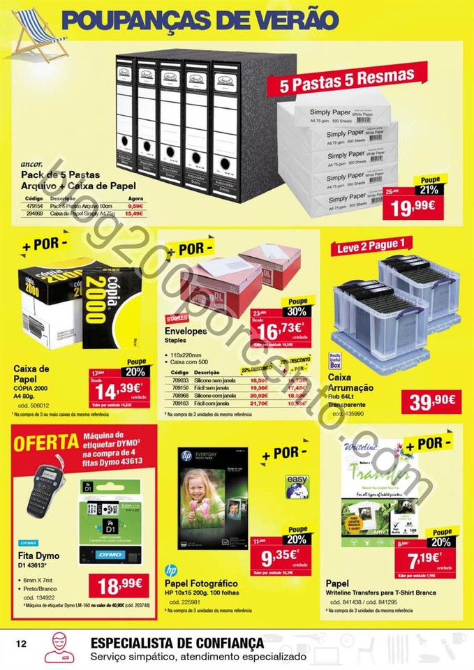 Antevisão Folheto STAPLES Promoções verão de 4