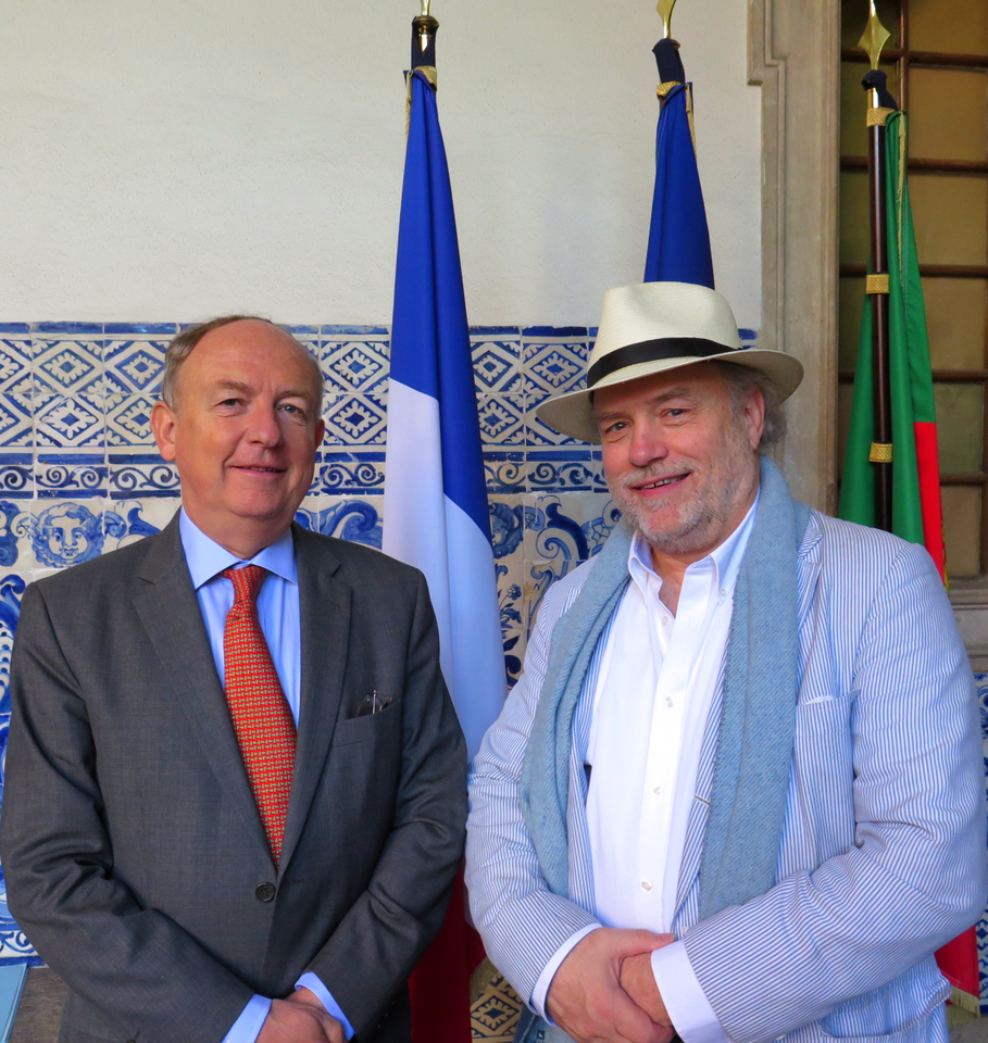 Embaixador de França em Portugal, Jean-François Blarel… e Hunter Halder, fundador da associação Re-Food