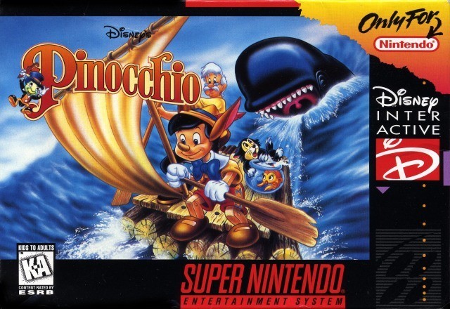 Capa do jogo Pinocchio para a Super Nintendo