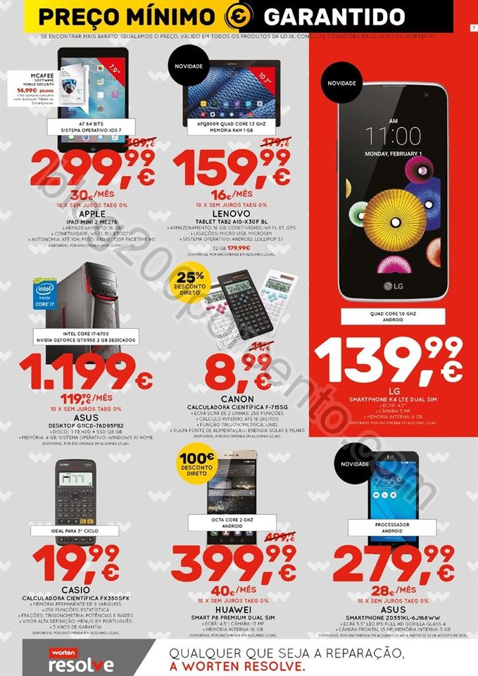Novo Folheto WORTEN Promoções de 18 a 31 agosto 