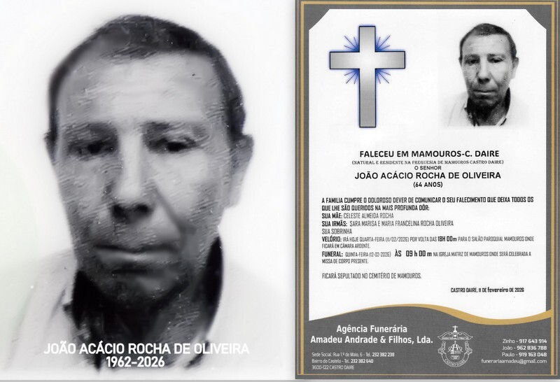 FOTO RIP DE JOÃO ACÁCIO ROCHA OLIVEIRA -64 ANOS