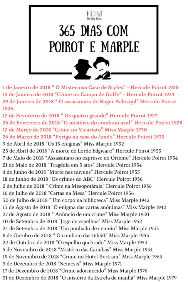 1 de Janeiro de 2018 “ O Misterioso Caso de Styl