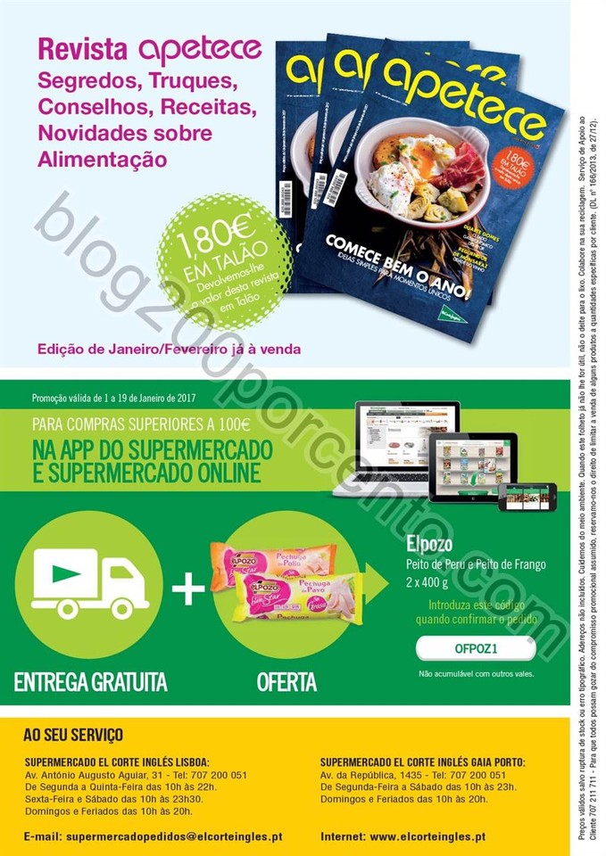 Antevisão Folheto EL CORTE INGLÉS Promoções de