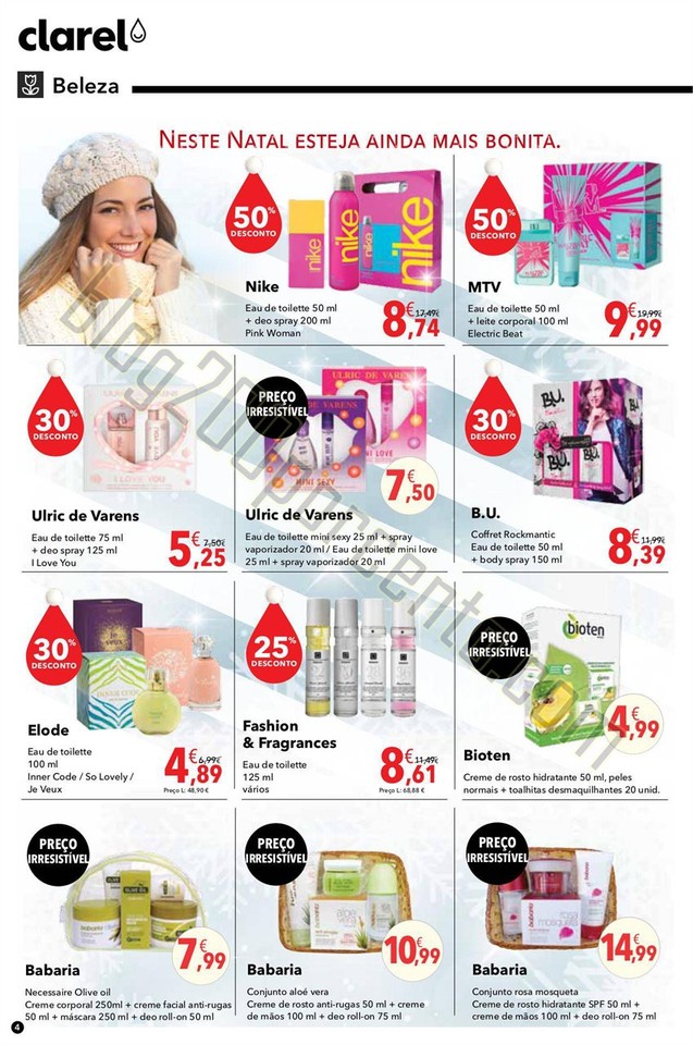 Antevisão Folheto CLAREL Natal promoções de 3 a