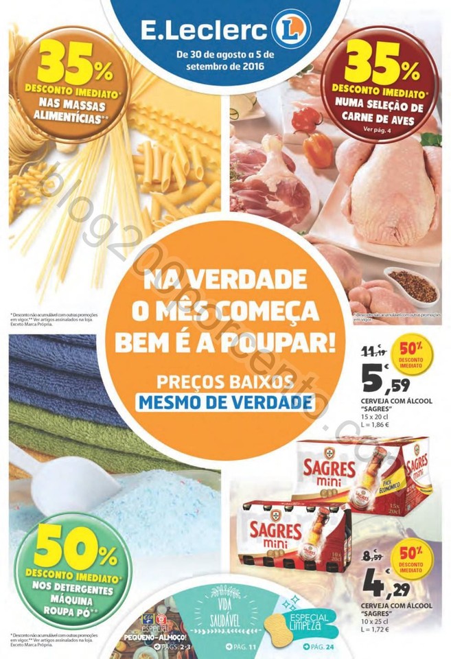 Antevisão Folheto E-LECLERC Promoções de 30 ago