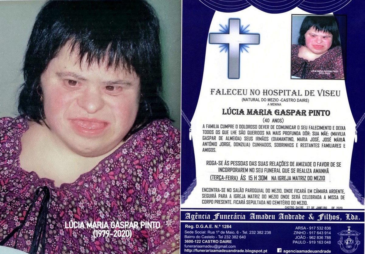 FOTO RIP  DE LÚCIA MARIA GASPAR PINTO-40 ANOS (ME