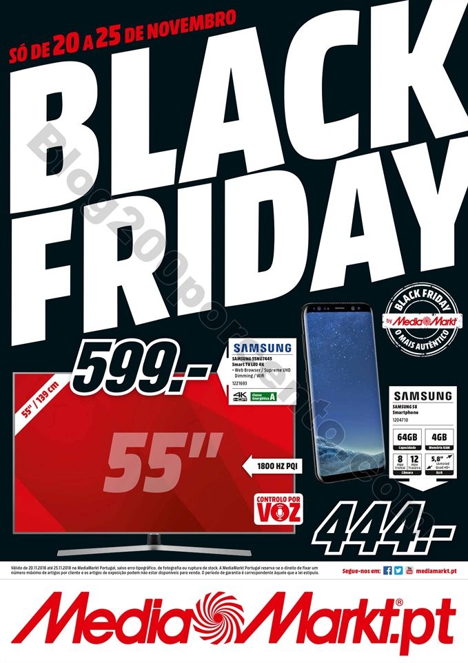 Antevisão Folheto Black Friday MEDIA MARKT Promoções de 20 a 25