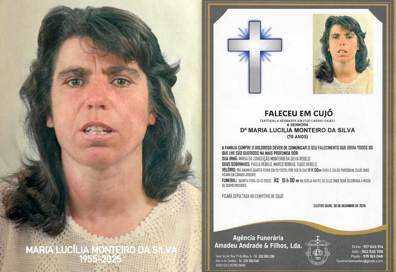 FOTO RIP DE MARIA LUCILIA MONTEIRO DA SILVA -70 AN