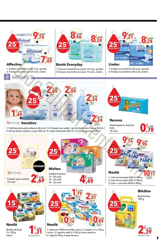 Antevisão Folheto CLAREL Natal promoções de 3 a