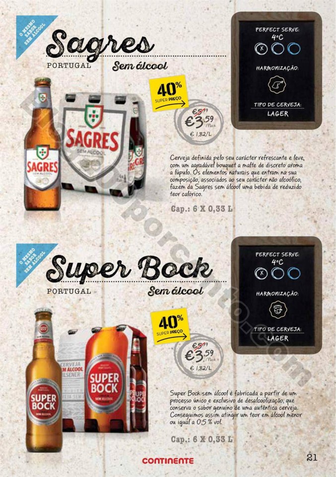 Antevisão Folheto CONTINENTE Especial cervejas de