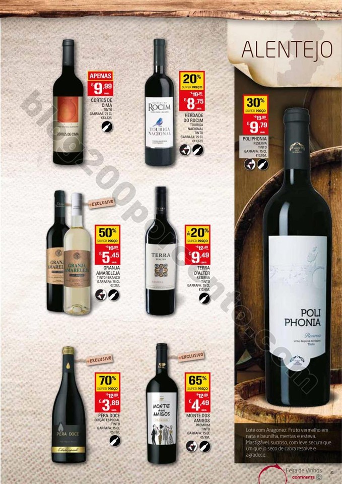 Antevisão Folheto CONTINENTE Vinhos promoções d