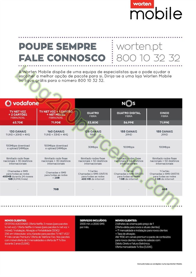Novo Folheto WORTEN Mobile promoções até 31 mar