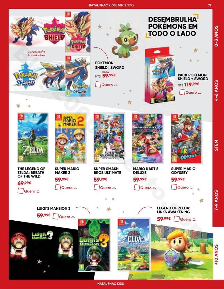 Antevisão Folheto Natal FNAC Kids promoções at