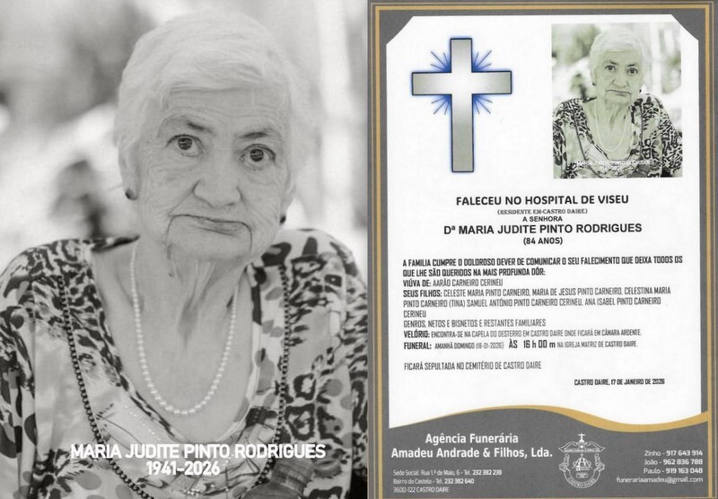 FOTO RIP DE MARIA JUDITE PINTO RODRIGUES -84 ANOS 