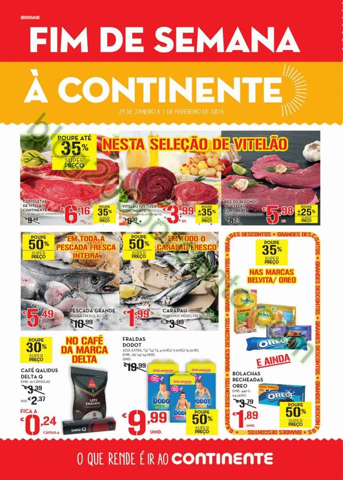 Antevisão Folheto CONTINENTE Fim de semana de 29 
