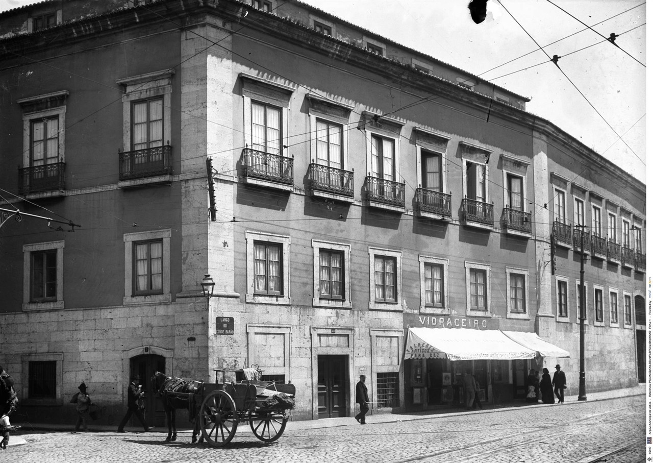 Largo do Conde Barão, 1909, foto de Joshua Benoli Largo do Conde Barão, 1909, foto de Joshua Benoli