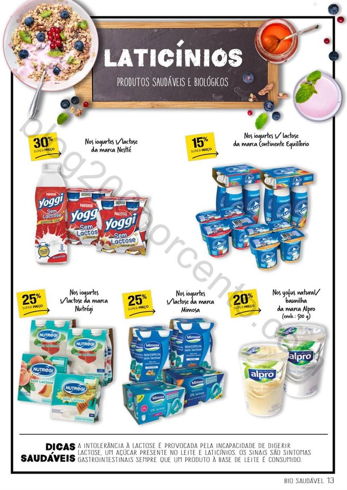 Novo Folheto CONTINENTE Bio &amp; Saudável promoçõe