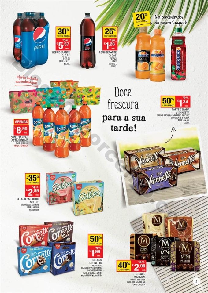 Antevisão Folheto CONTINENTE Bebidas e Gelados 26