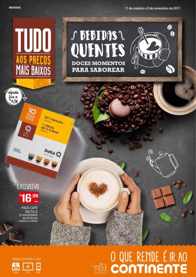 Antevisão Folheto CONTINENTE Bebidas Quentes prom