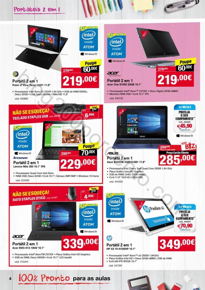 Novo Folheto STAPLES promoções de 8 a 27 setembr