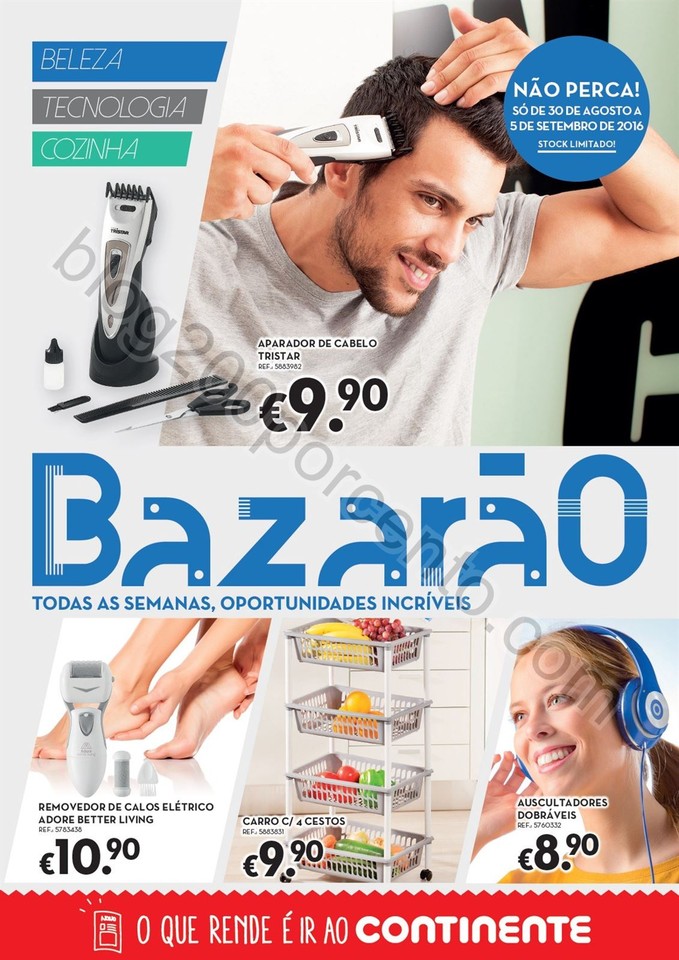 Antevisão Folheto CONTINENTE Bazarão promoções