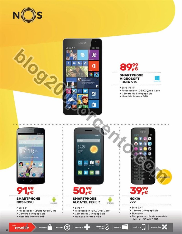 Antevisão Folheto WORTEN Mobile promoções de 9 