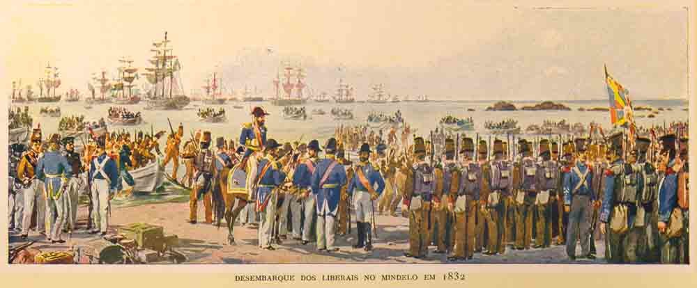 desembarque dos liberais no mindelo em 1832 r. gam