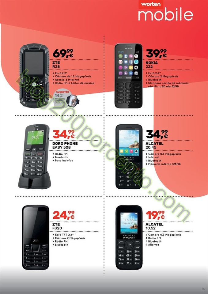 Novo Folheto WORTEN Mobile promoções até 31 mar