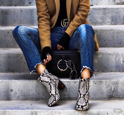 Snake ankle boots - Fashion Words