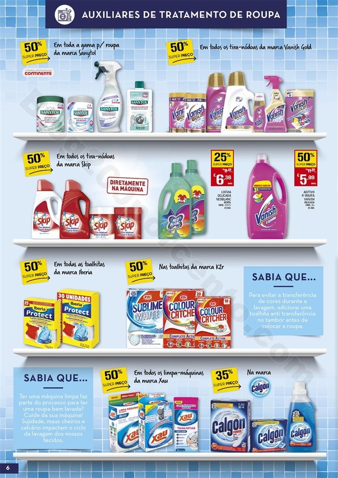 Antevisão Folheto CONTINENTE Limpeza Promoções 