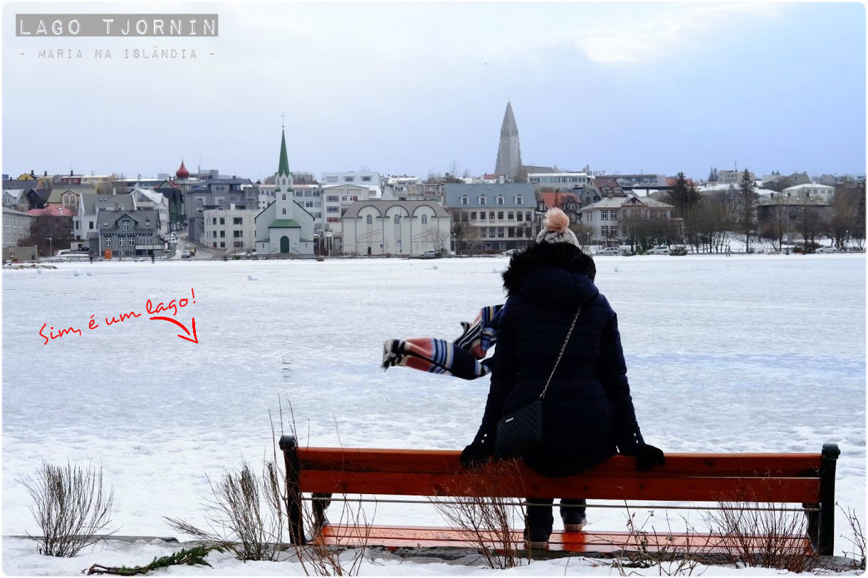 lago tjornin em reykjavik - maria das palavras na Islândia