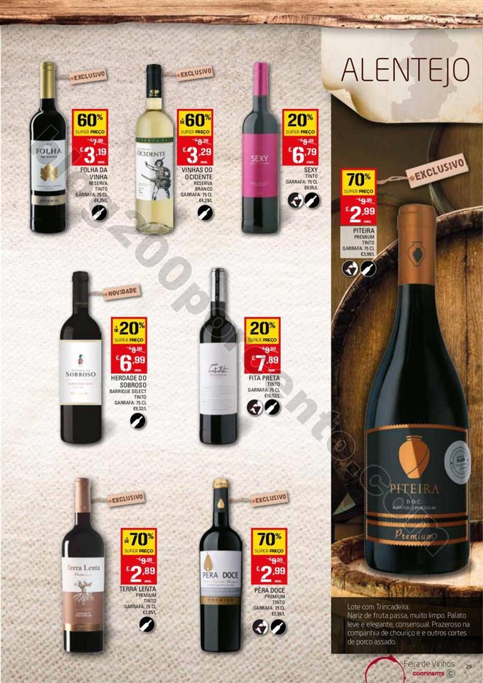 Antevisão Folheto CONTINENTE Vinhos promoções d