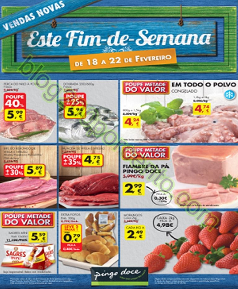 Antevisão Folheto PINGO DOCE Fim de Semana de 18 