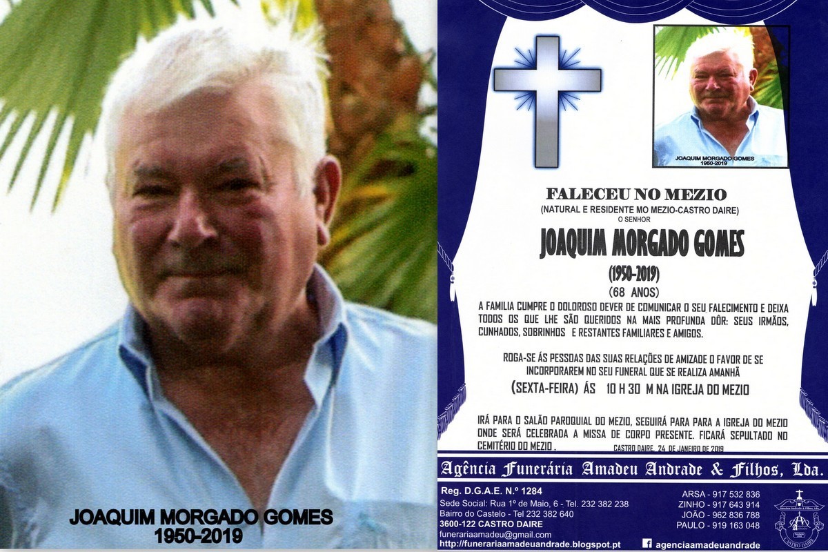 FOTO RIP2 DE -JOAQUIM MORGADO GOMES-68 ANOS (MEZIO