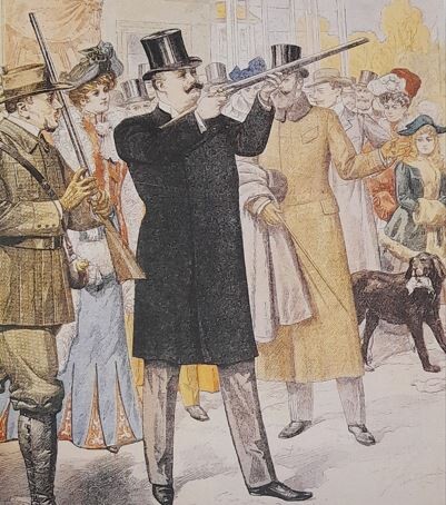 d carlos retratado num jornal frances.JPG