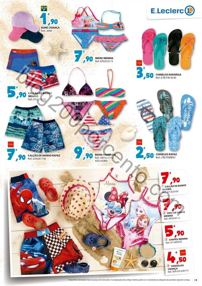 Antevisão Folheto E-LECLERC Verão promoções de